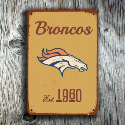 Denver Broncos Logo Sign