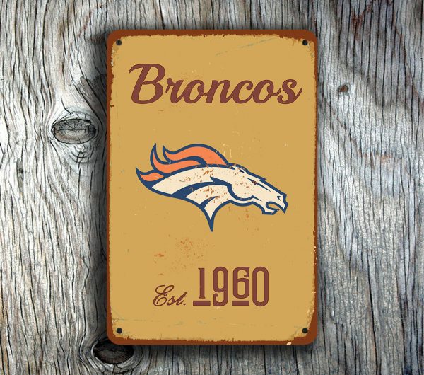 Denver Broncos Logo Sign