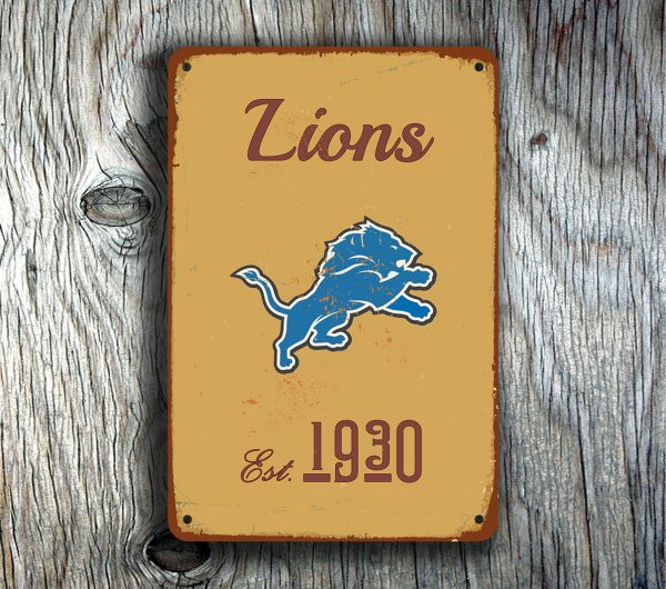 DETROIT LIONS Sign