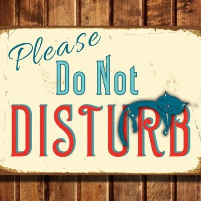 DO NOT DISTURB Sign