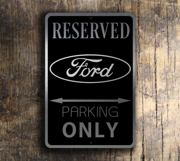 1965 65 Mustang Ford Novelty Reserved Parking Street Sign 12"X18" Aluminum 