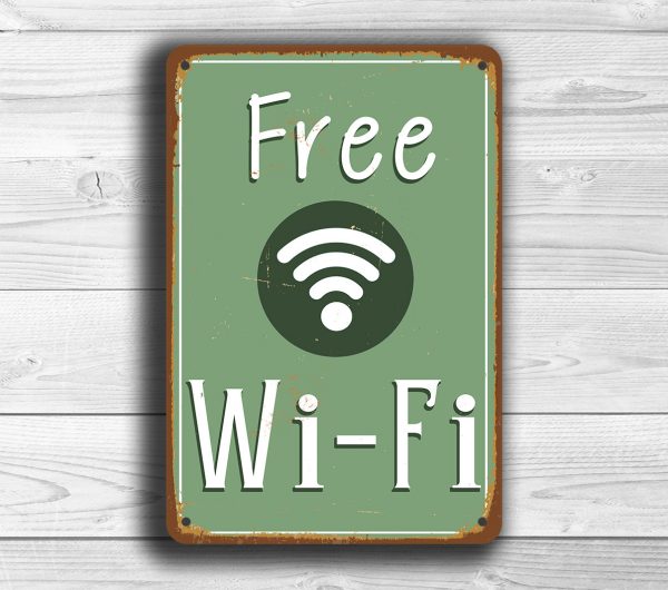 FREE WIFI Sign Classic Metal Signs