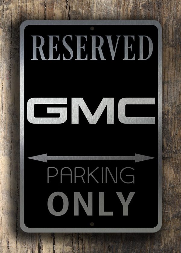 GMC Truck Parking Only 12" x 18" Metal Sign Man Cave Wall Sign FAST USA SHIPPING 