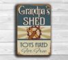 GRANDPAS SHED SIGN
