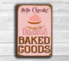 Hello Cupcake Bakery Sign