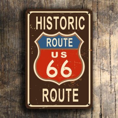 Highway Route 66 Sign