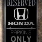 Honda Parking sign