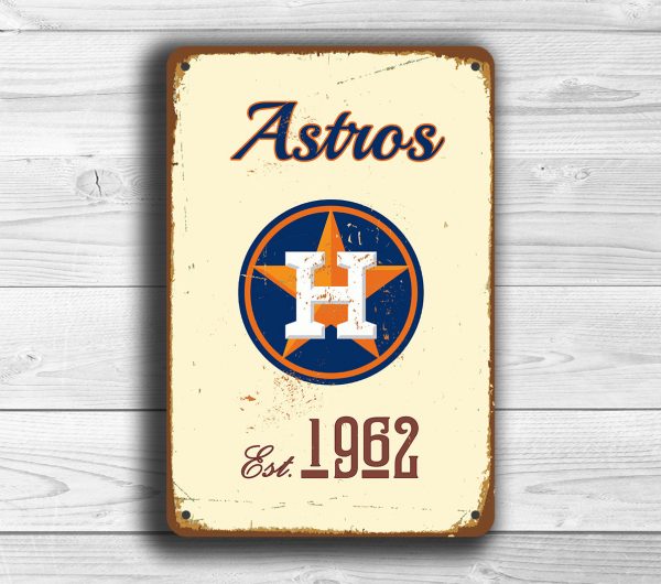 Houston Astros 27'' x 18.25'' 3D Sign - Orange