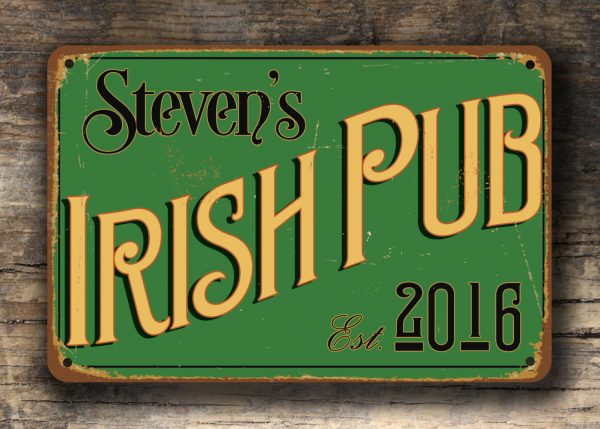 PERSONALIZED IRISH PUB SIGN