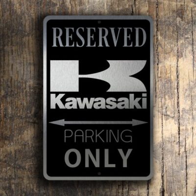 KAWASAKI RESERVED PARKING Sign