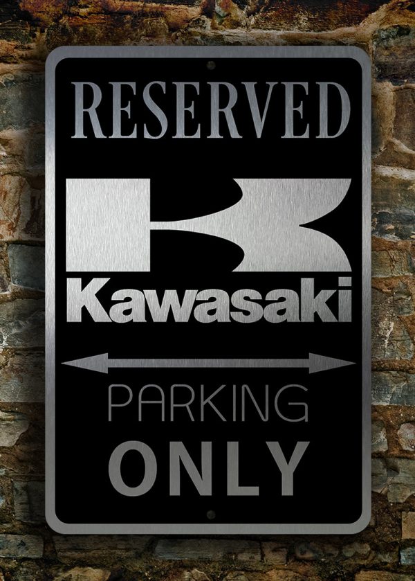 Kawasaki Reserved Sign Classic Metal