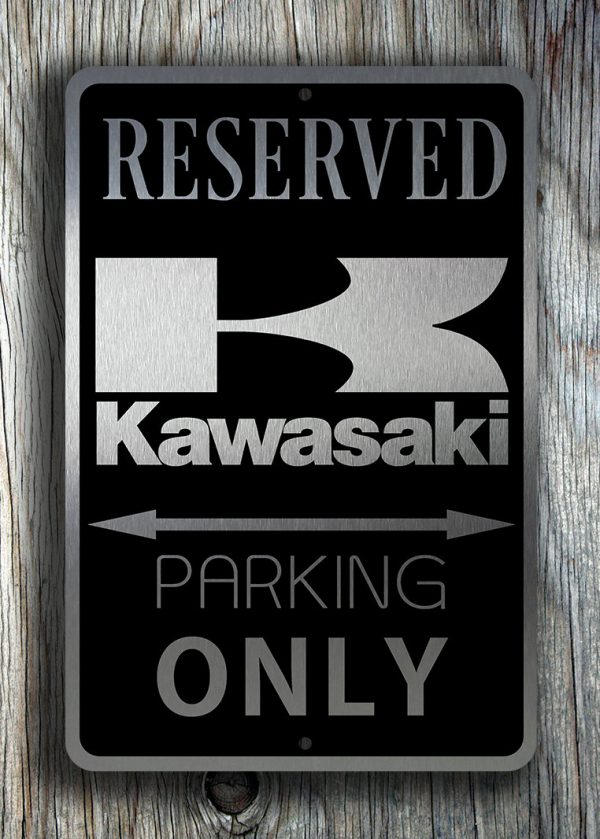 Kawasaki Reserved Sign Classic Metal