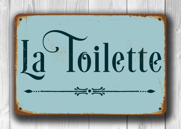 LA TOILETTE SIGN