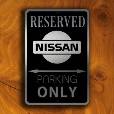 NISSAN RESERVED Parking Sign