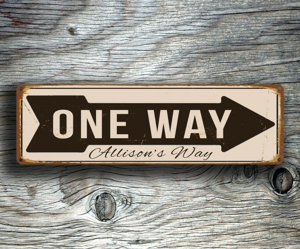 One Way sign