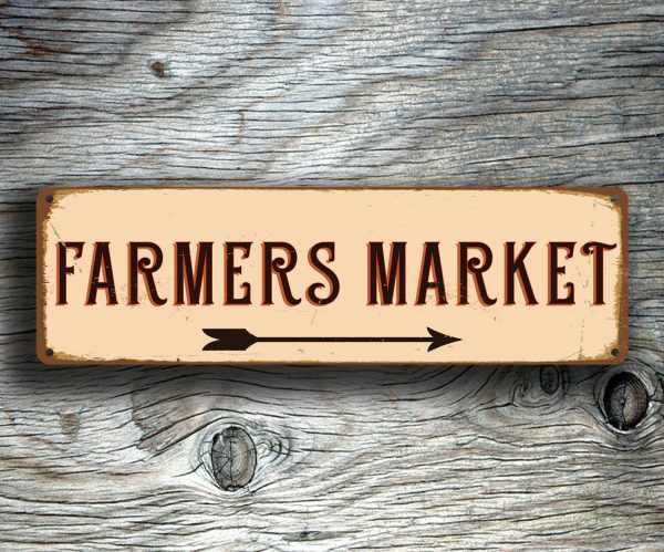 Outdoor Farmers Market Sign