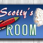 BLUE PERSONALIZED BOYS Room sign