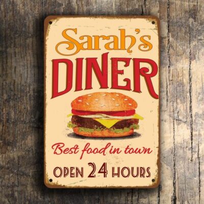 PERSONALIZED DINER SIGN
