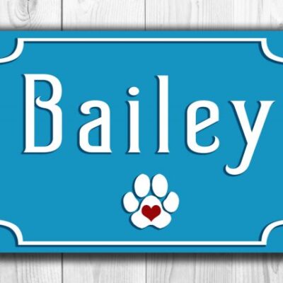 Personalized dog sign