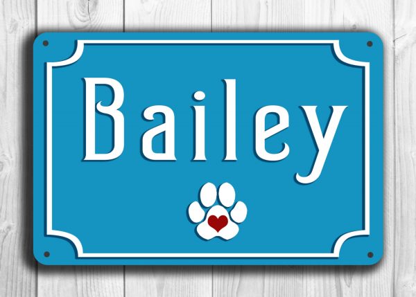 Personalized dog sign