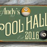 Personalized Pool Hall sign