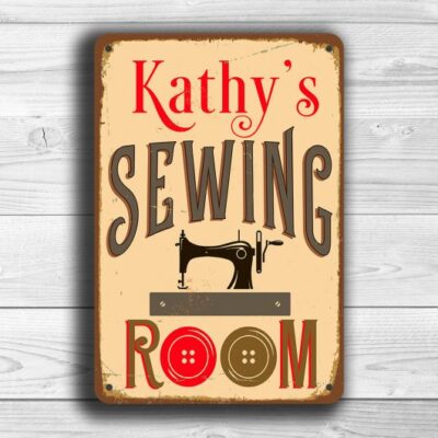 CUSTOM SEWING ROOM Sign