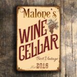 Personalized Wine Cellar Sign