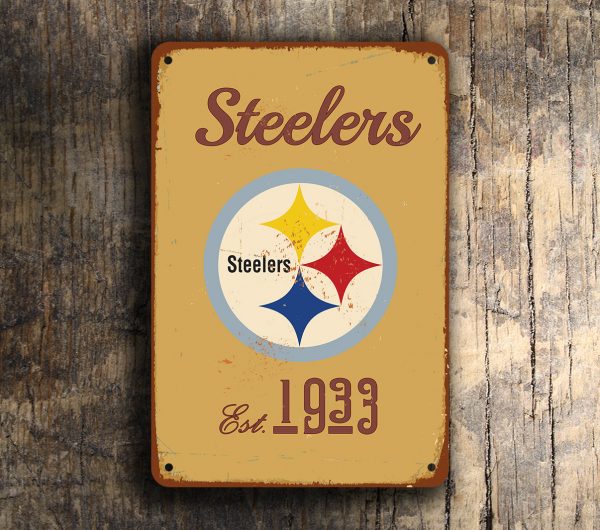 Pittsburgh Steelers Logo Sign