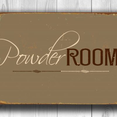 POWDER ROOM SIGN