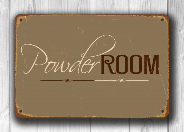 POWDER ROOM SIGN