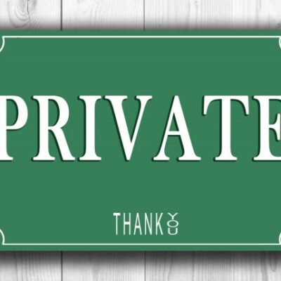 PRIVATE SIGN