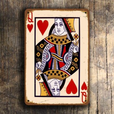 QUEEN of HEARTS Wall sign