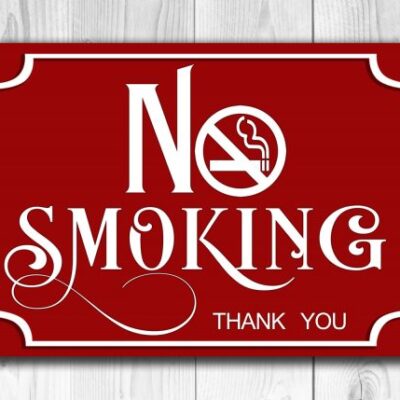 Red No Smoking Sig