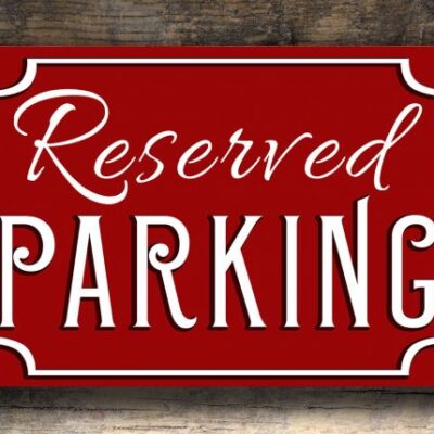 RESERVED PARKING SIGN