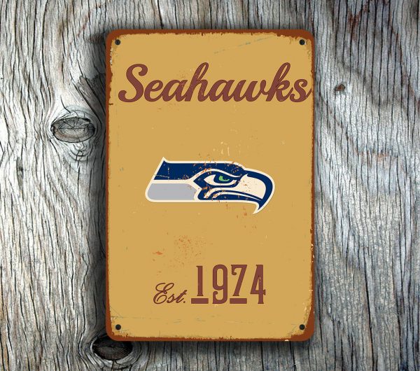 Seattle Seahawks Logo Sign