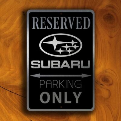 SUBARU RESERVED PARKING Sign