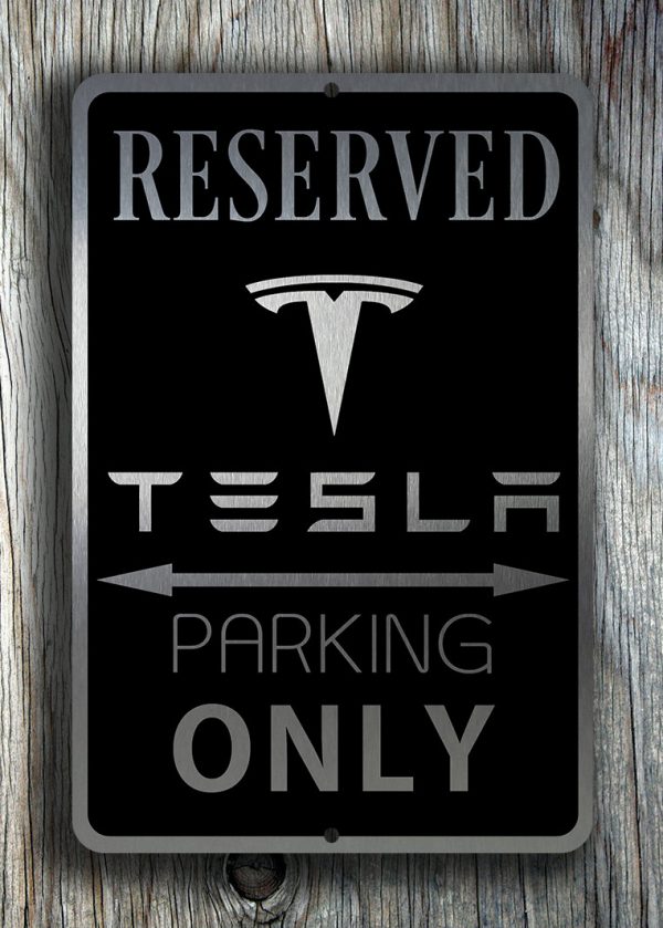 Tesla Garage Sign