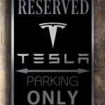 Tesla Parking Sign