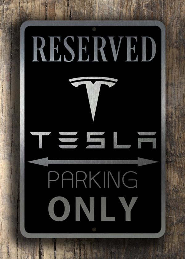 Tesla Parking Sign