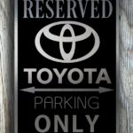 Toyota Parking sign