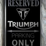 Triumph Garage Sign