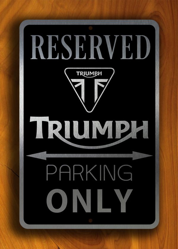 British Car Triumph TR7 Convertible Reserved Parking Only 12x18 Aluminum Sign 