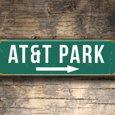 Vintage style ATandT Park Sign