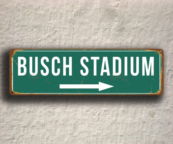 Vintage style Busch Stadium Sign