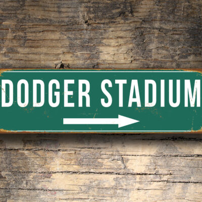 Vintage style Dodger Stadium Sign
