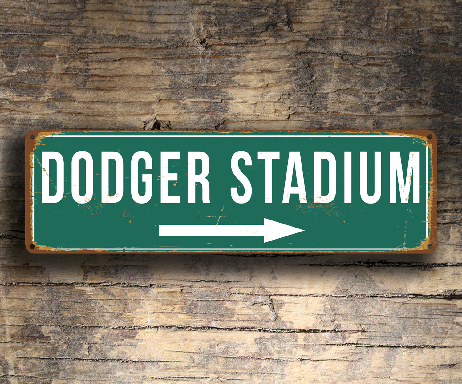 Vintage style Dodger Stadium Sign