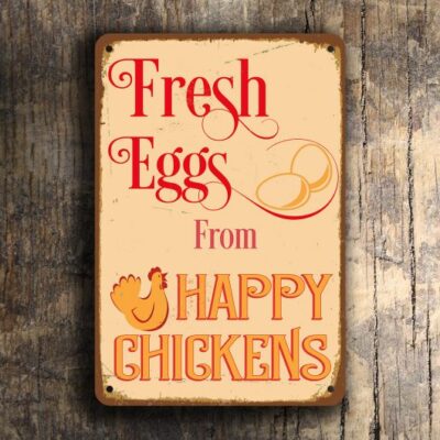 Vintage style Fresh eggs Sign