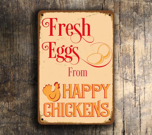 Vintage style Fresh eggs Sign
