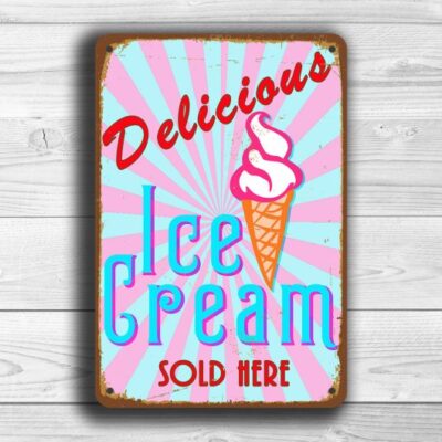 Vintage style Ice Cream Sign