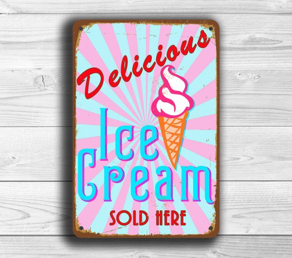 Vintage style Ice Cream Sign